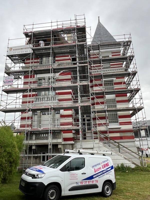 Ravalement des façades de la Villa